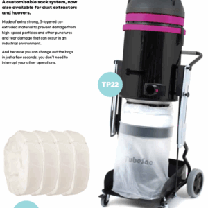 Tubesac 22 meter DUSTY (Transparant)